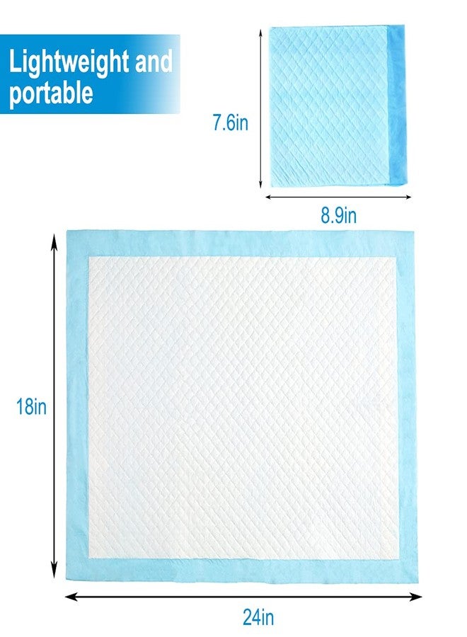Clearworld 50 Pack Disposable Changing Pad, Waterproof Baby Disposable Underpads, Portable Diaper Changing Mat 3-Layer Leak-Proof,Breathable,Comfortable Always Keep Skin Dry 24”x18” - Image 4